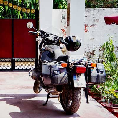 Varanasi Hostel Harley Davidson Free Parking